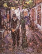 Edvard Munch The Old Man oil